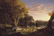 Thomas Cole The Pic-Nic (mk13) France oil painting artist